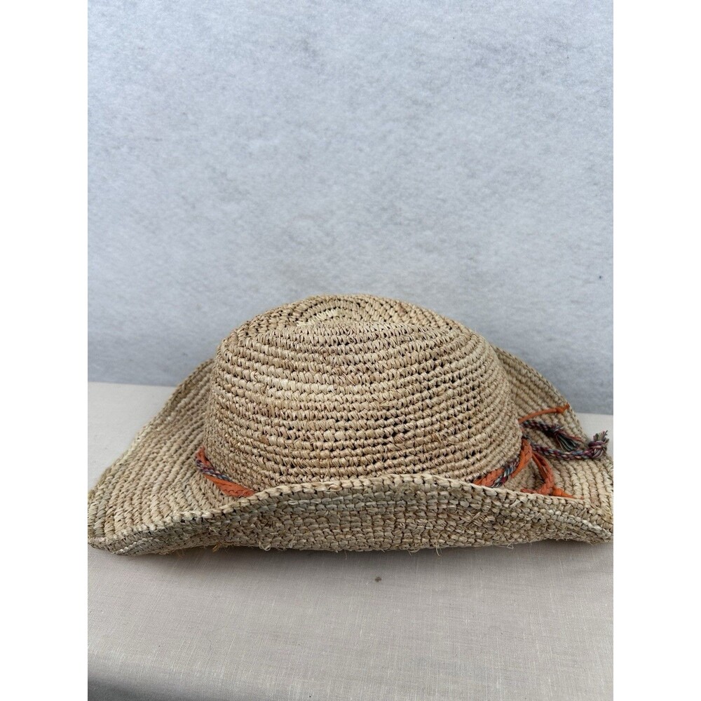 Wallaroo Catalina Cowboy Raffia Cowboy Hat - Natural beaded hat band - Picture 3 of 5